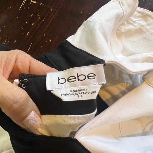 Black & white BEBae dress size S/P stretchy good condition!! - Picture 5 of 6